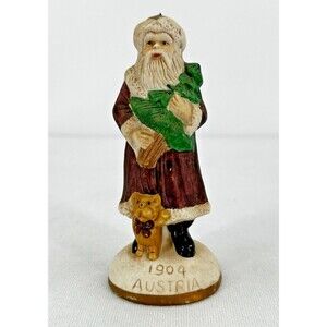 VTG Heilig Meyers Santa Claus Around the World Christmas Figurine ~1904 Austria